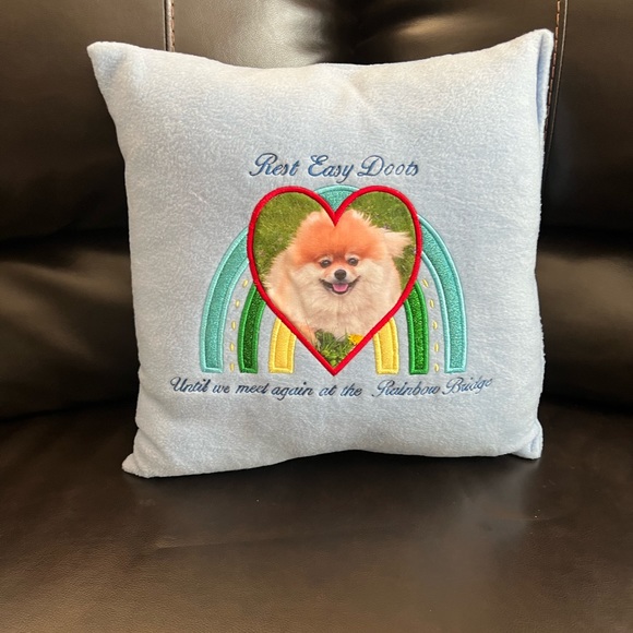 Pet/Dog/Cat memory pillow/memorial pillow/Pet Gift/Pet Pic Pillow. - Picture 6 of 7